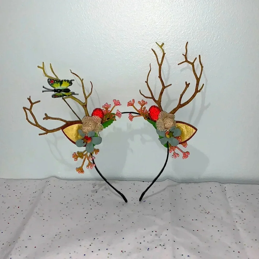 Women Girls Christmas Fairy Tale Flower Christmas headband.